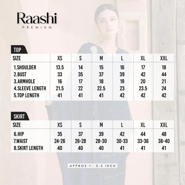 (PREORDER B2) RAASHI PREMIUM - SILVER BLUE - Image 3